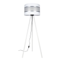 Stojací lampa CORAL 1xE27/60W/230V bílá/matný chrom