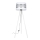 Stojací lampa CORAL 1xE27/60W/230V bílá/matný chrom