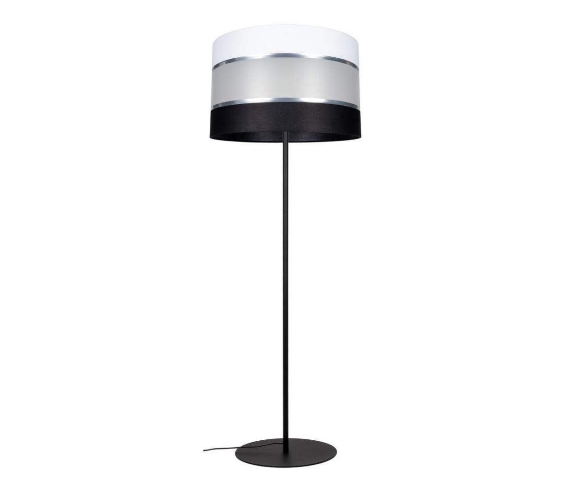 Belis Stojací lampa CORAL 1xE27/60W/230V černá/bílá BE0696