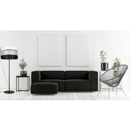 Stojací lampa CORAL 1xE27/60W/230V černá/bílá