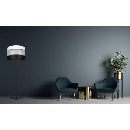 Stojací lampa CORAL 1xE27/60W/230V černá/bílá