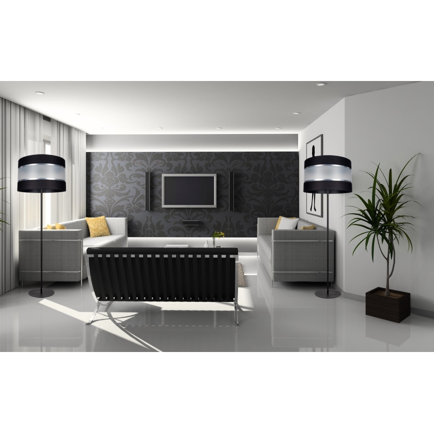 Stojací lampa CORAL 1xE27/60W/230V černá