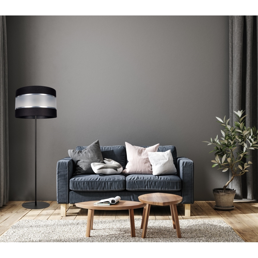 Stojací lampa CORAL 1xE27/60W/230V černá
