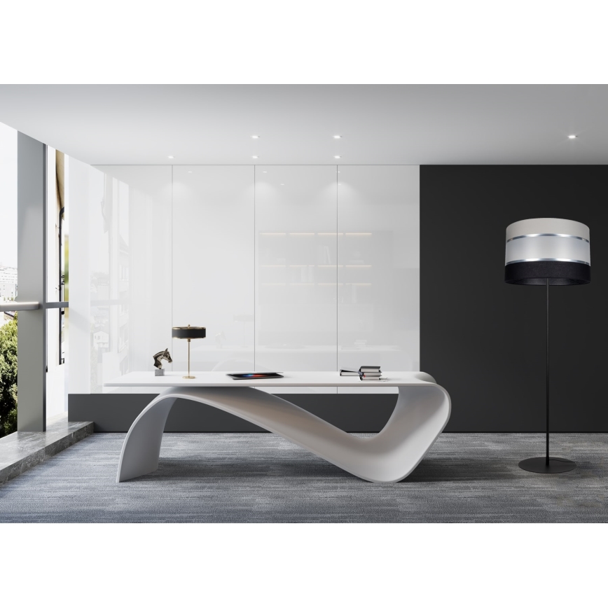 Stojací lampa CORAL 1xE27/60W/230V černá/šedá