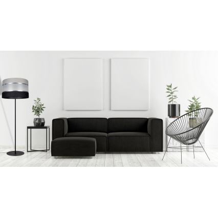 Stojací lampa CORAL 1xE27/60W/230V černá/šedá