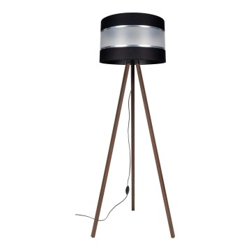 Stojací lampa CORAL 1xE27/60W/230V hnědá/černá/matný chrom