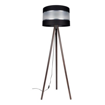 Stojací lampa CORAL 1xE27/60W/230V hnědá/černá/matný chrom