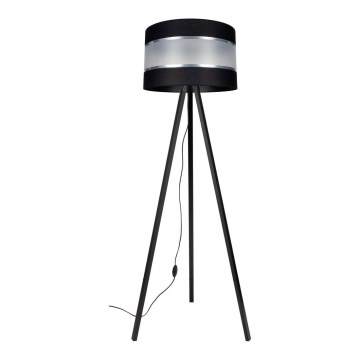 Stojací lampa CORAL 1xE27/60W/230V wenge/černá/matný chrom