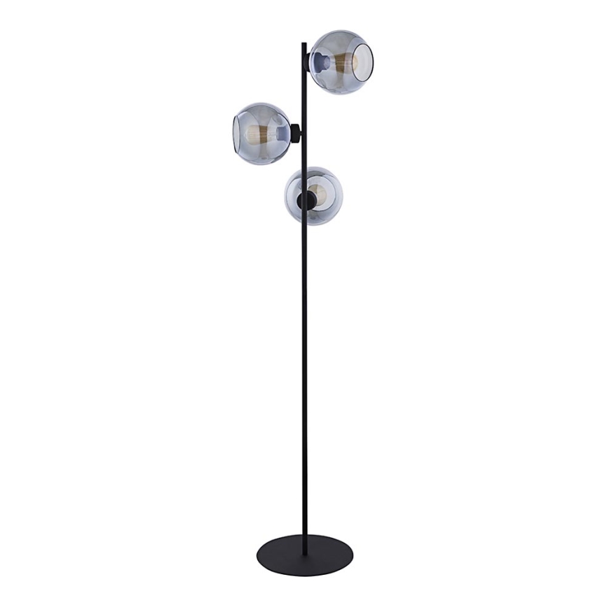 Stojací lampa CUBUS 3xE27/60W/230V černá