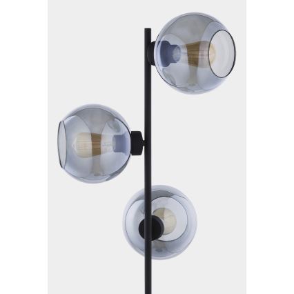 Stojací lampa CUBUS 3xE27/60W/230V černá