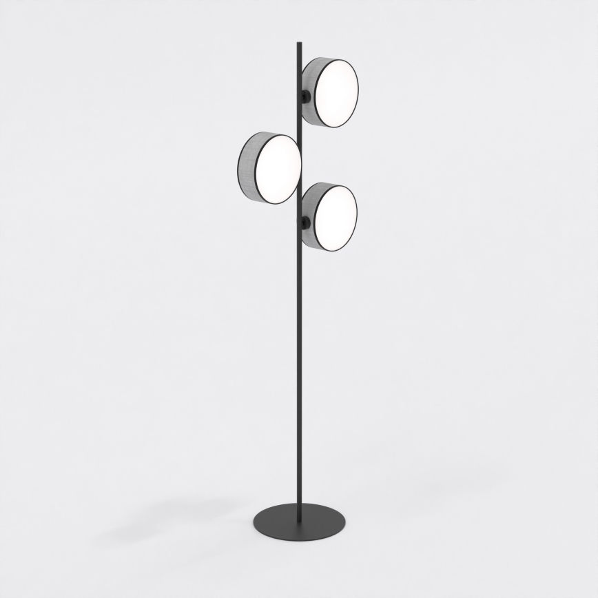 Stojací lampa DRUMZ 3xE14/10W/230V šedá