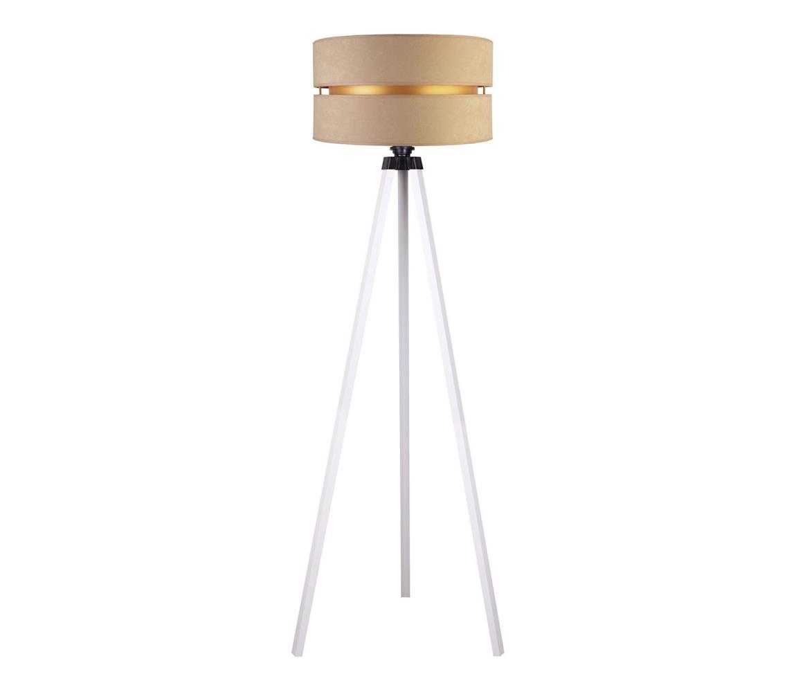 Duolla Stojací lampa DUO 1xE27/60W/230V béžová/bílá DU82672SA