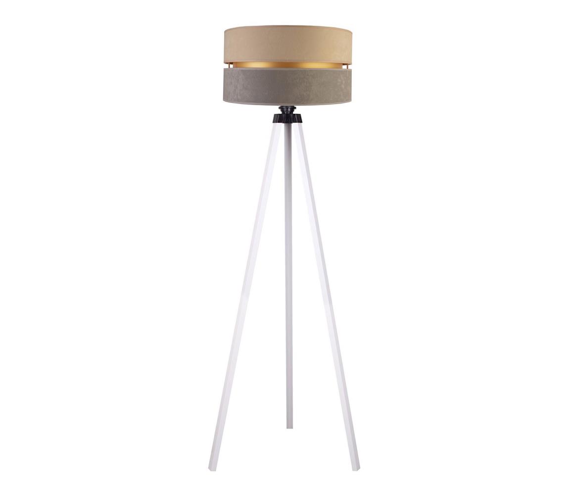 Duolla Stojací lampa DUO 1xE27/60W/230V béžová/šedá/bílá DU83549SA