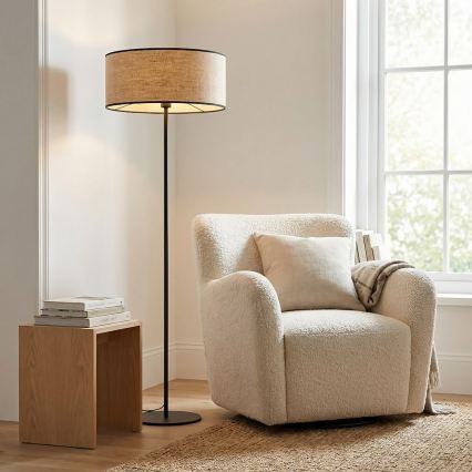 Stojací lampa ECO 1xE27/15W/230V béžová/ratan