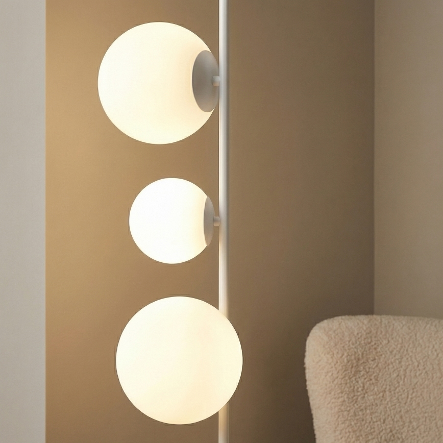 Stojací lampa ETNO 4xG9/8W/230V bílá