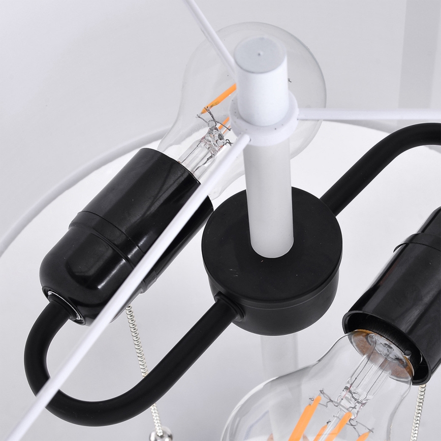 Stojací lampa FOGO 2xE27/15W/230V bílá/béžová