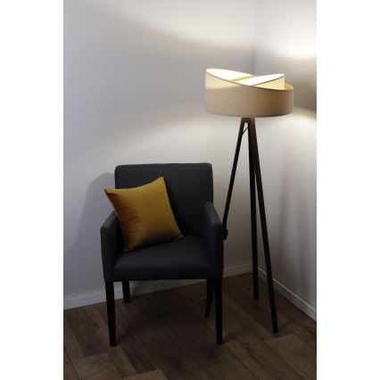 Stojací lampa GALAXY 1xE27/60W/230V béžová/bílá/wenge