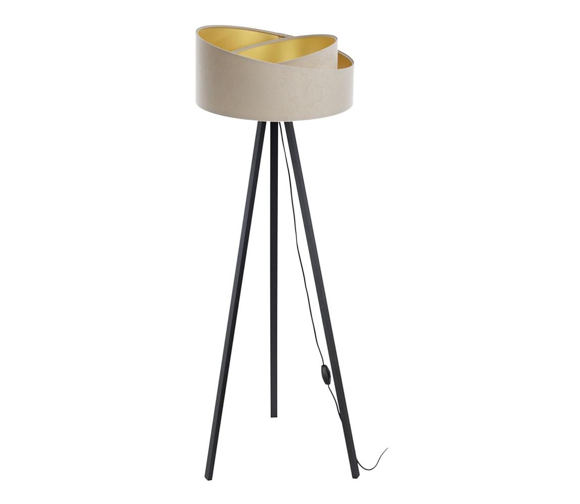 BPS Koncept Stojací lampa GALAXY 1xE27/60W/230V béžová/černá BS0441