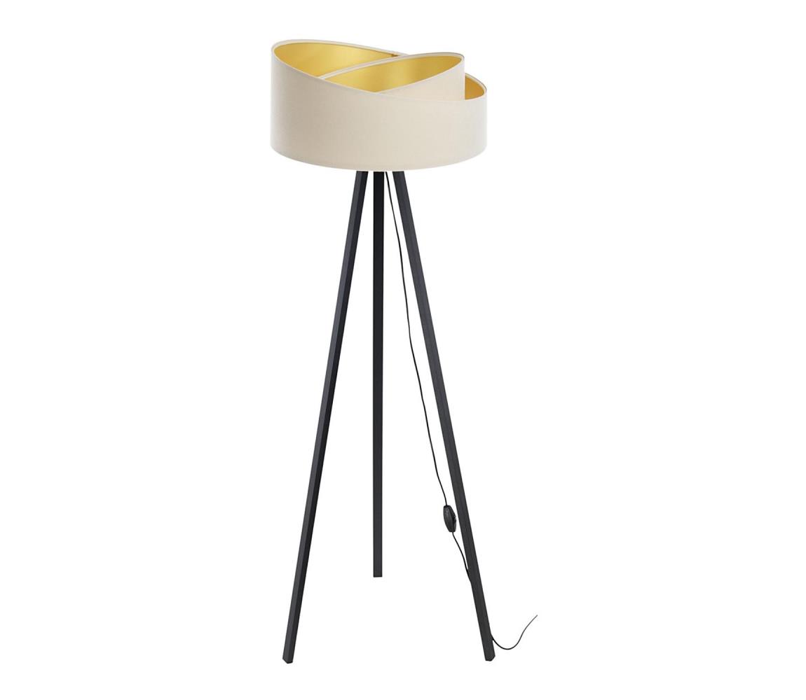 BPS Koncept Stojací lampa GALAXY 1xE27/60W/230V krémová/černá BS0448