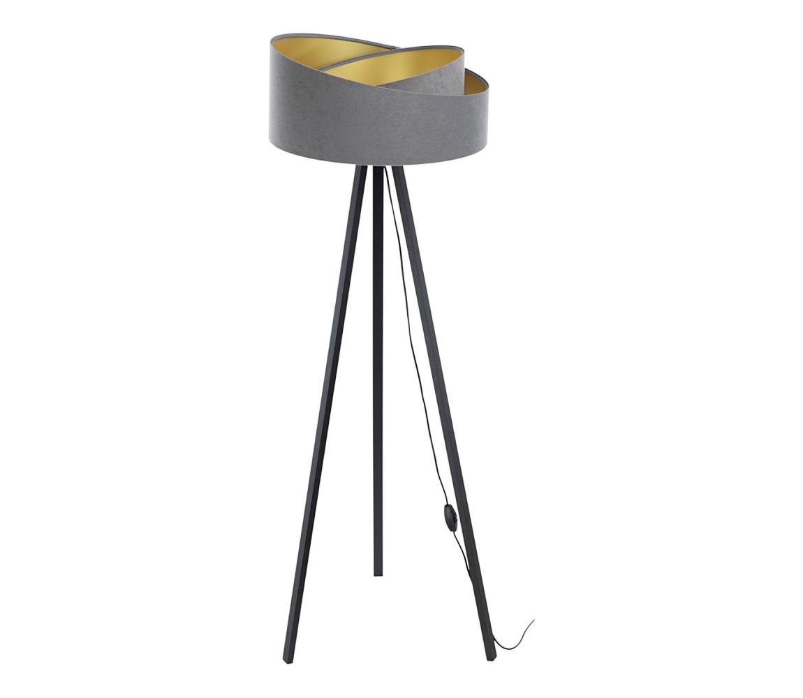 BPS Koncept Stojací lampa GALAXY 1xE27/60W/230V šedá/černá BS0443