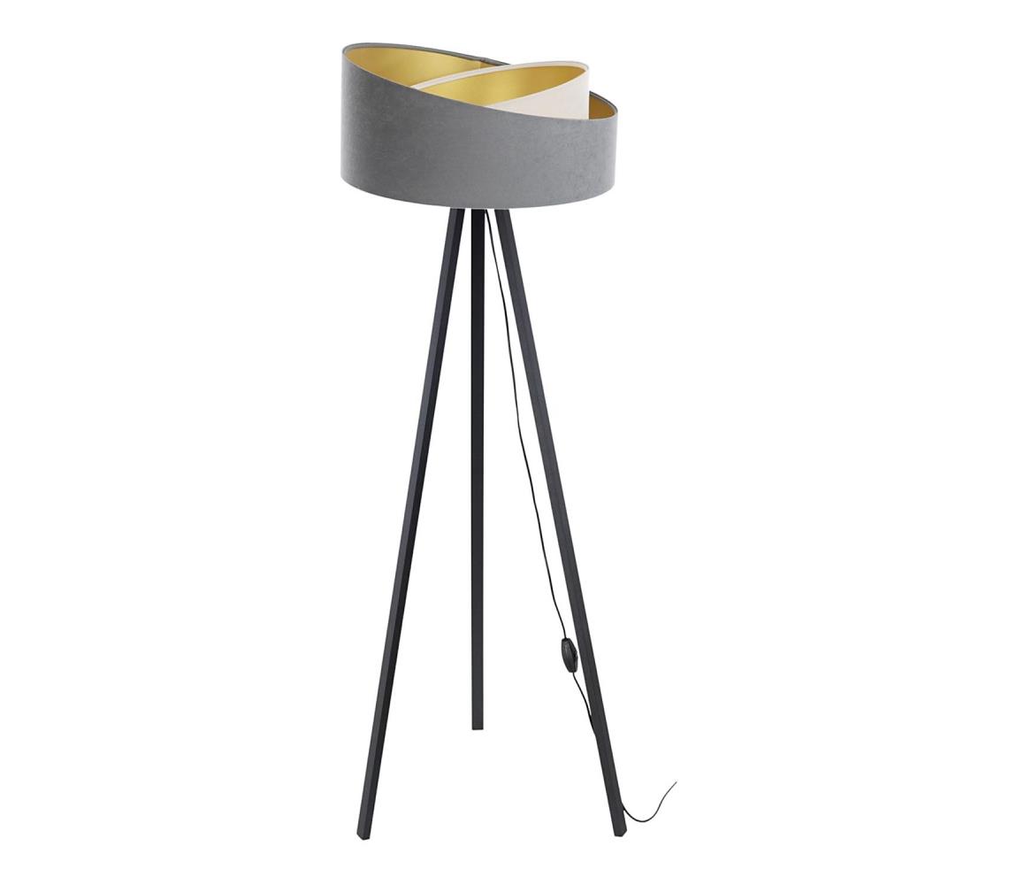 BPS Koncept Stojací lampa GALAXY 1xE27/60W/230V šedá/černá BS0449