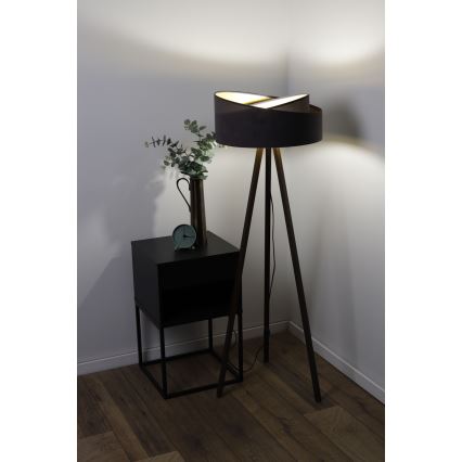 Stojací lampa GALAXY 1xE27/60W/230V šedá/wenge