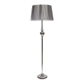 Stojací lampa GILLENIA 1xE27/60W/230V stříbrná