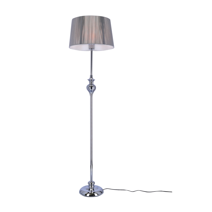 Stojací lampa GILLENIA 1xE27/60W/230V stříbrná