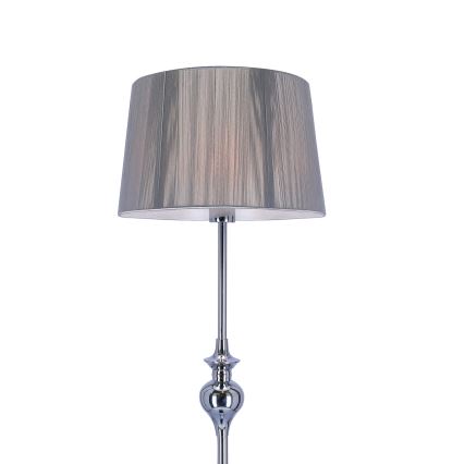 Stojací lampa GILLENIA 1xE27/60W/230V stříbrná