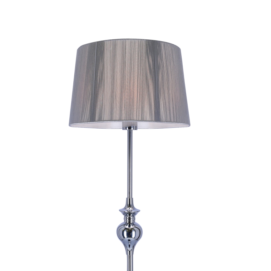 Stojací lampa GILLENIA 1xE27/60W/230V stříbrná