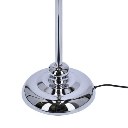 Stojací lampa GILLENIA 1xE27/60W/230V stříbrná