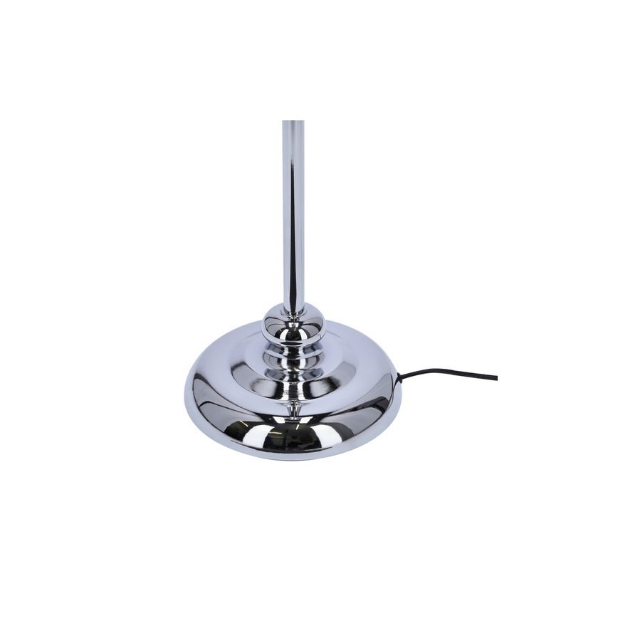 Stojací lampa GILLENIA 1xE27/60W/230V stříbrná