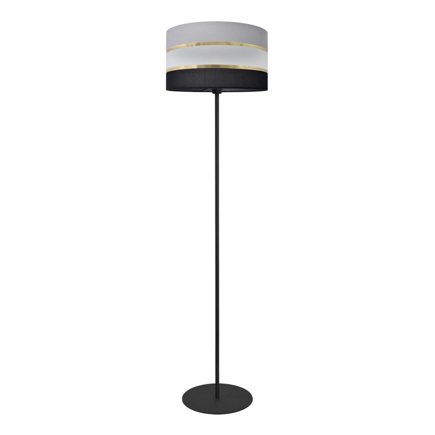 Stojací lampa HELEN 1xE27/15W/230V černá/šedá/zlatá