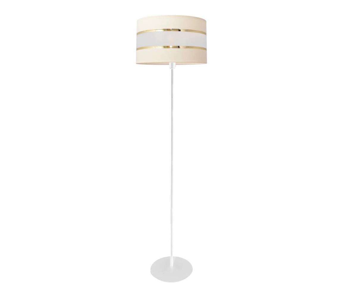 Helam Stojací lampa HELEN 1xE27/60W/230V krémová HE1072