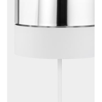 Stojací lampa HILTON 1xE27/25W/230V bílá/chrom