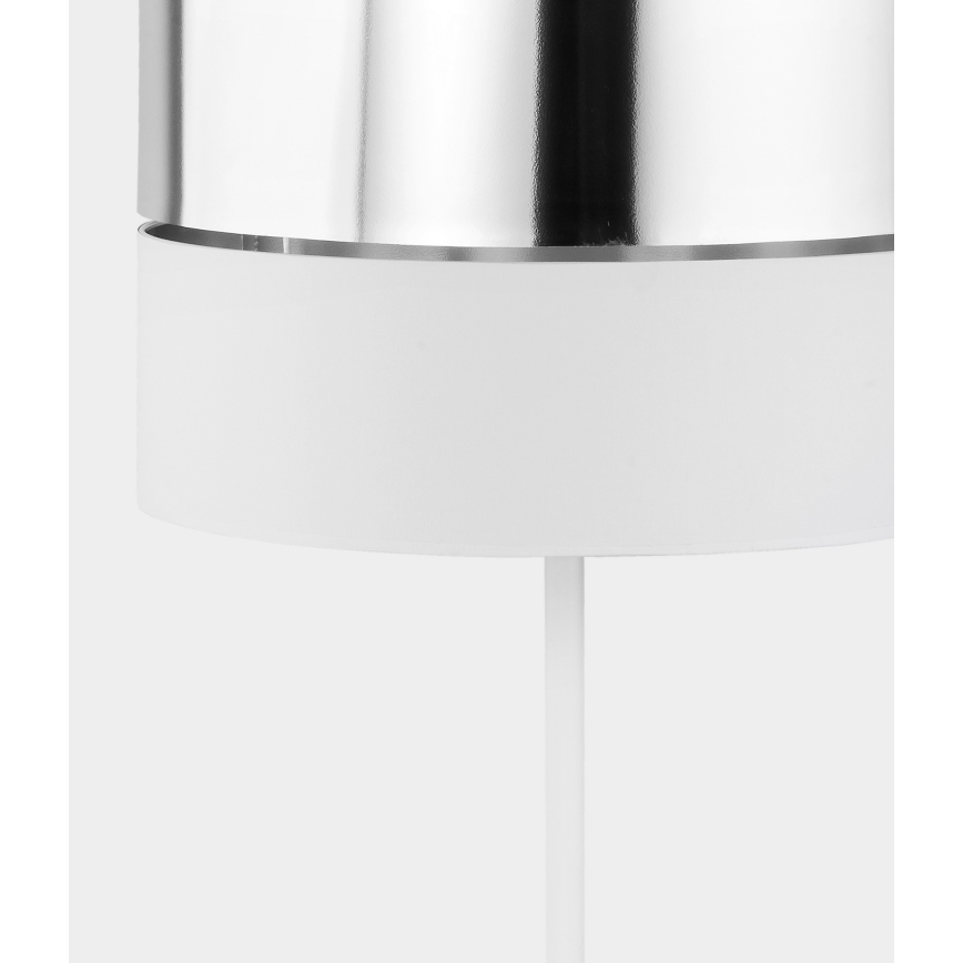 Stojací lampa HILTON 1xE27/25W/230V bílá/chrom