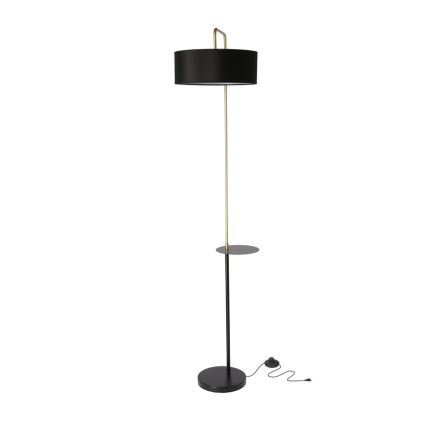 Stojací lampa IMPACT 1xE27/40W/230V černá/zlatá