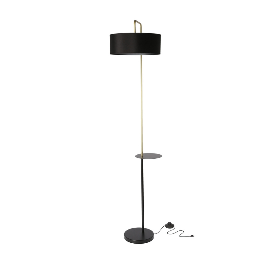 Stojací lampa IMPACT 1xE27/40W/230V černá/zlatá