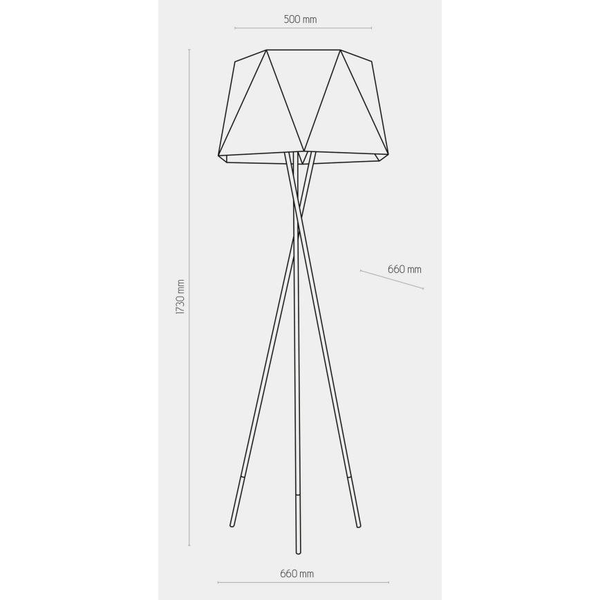 Stojací lampa IVO 1xE27/25W/230V černá/zlatá