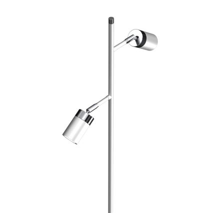 Stojací lampa JOKER 2xGU10/25W/230V bílá/lesklý chrom