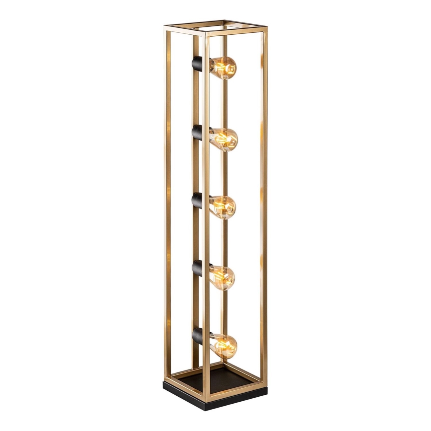 Stojací lampa KAFES 5xE27/40W/230V zlatá