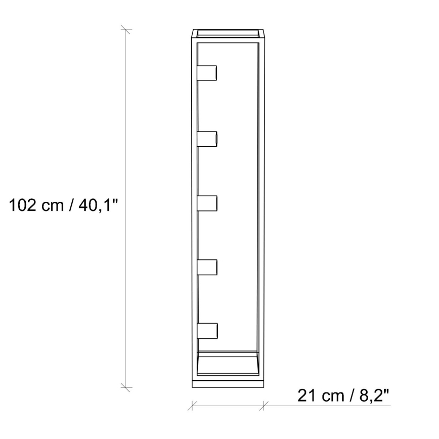 Stojací lampa KAFES 5xE27/40W/230V zlatá