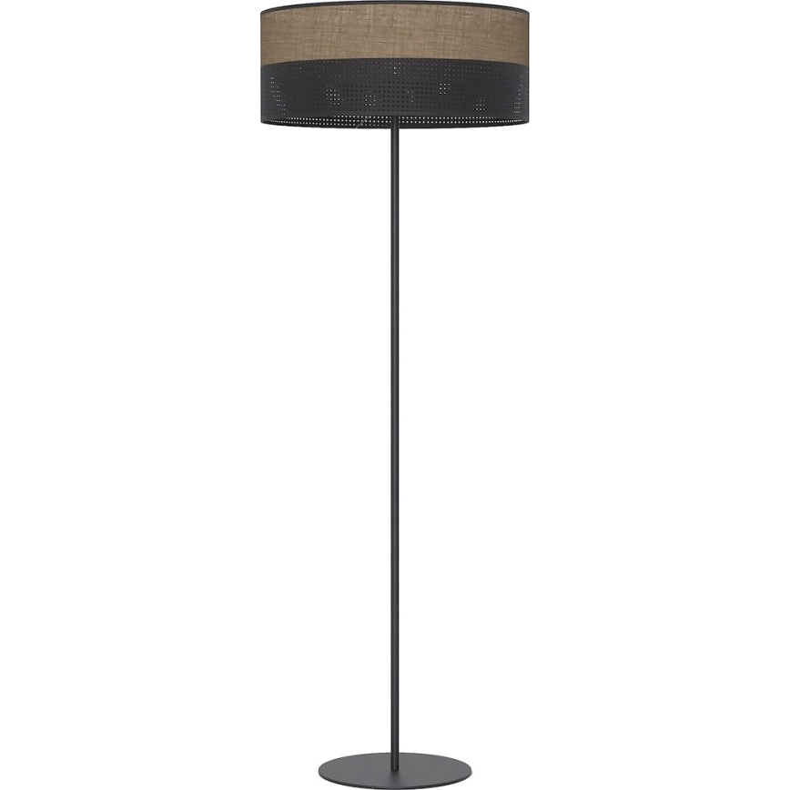 Stojací lampa KARBON 1xE27/15W/230V černá/hnědá