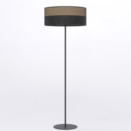 Stojací lampa KARBON 1xE27/15W/230V černá/hnědá