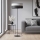Stojací lampa KARBON 1xE27/15W/230V černá/šedá