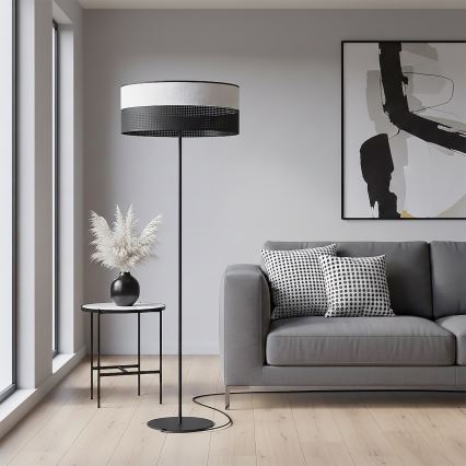 Stojací lampa KARBON 1xE27/15W/230V černá/šedá