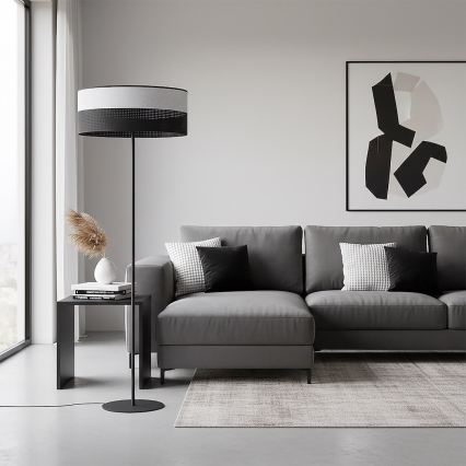 Stojací lampa KARBON 1xE27/15W/230V černá/šedá