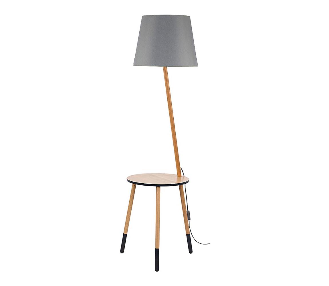 TK Lighting Stojací lampa LAMA 1xE27/60W/230V šedá TK2863