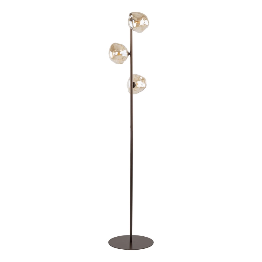 Stojací lampa LAVA 3xG9/8W/230V bronzová/kouřová béžová
