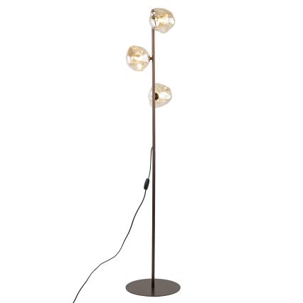 Stojací lampa LAVA 3xG9/8W/230V bronzová/kouřová béžová